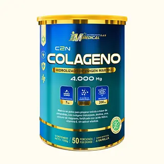 C2n Colageno Hidrolizado 4.000 Mg Origen Marino