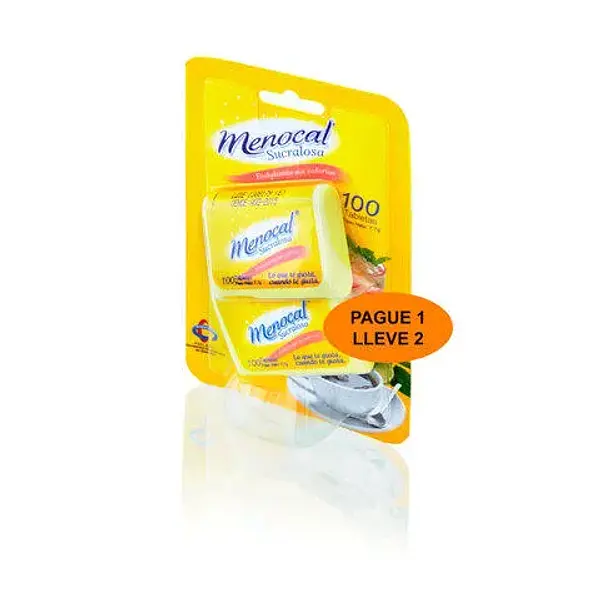 Menocal Sucralosa Pague 1 Lleve 2
