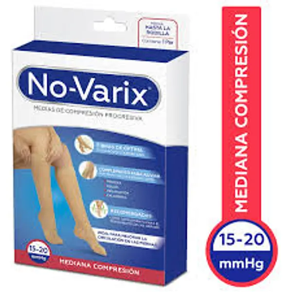 Medias Rodilla No-Varix 15-20 Mmhg