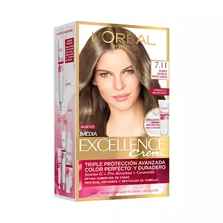 Oferta Tinte Loreal Excellence 7.11 Rubio Ceniza