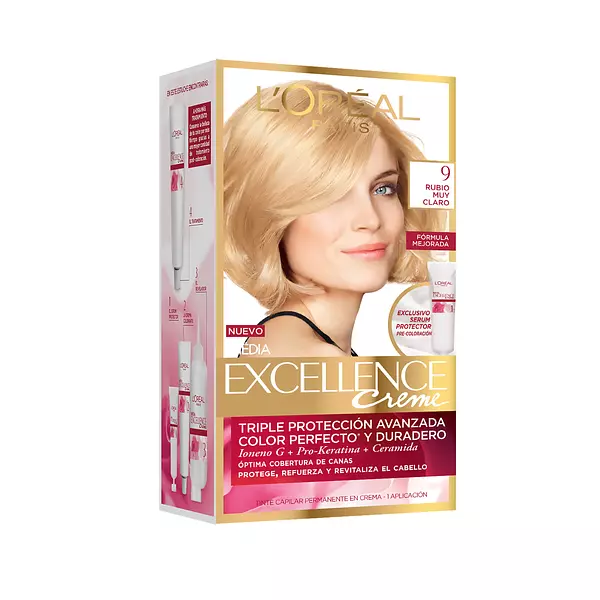 Oferta Tinte Loreal Excellence 9 Rubio Claro