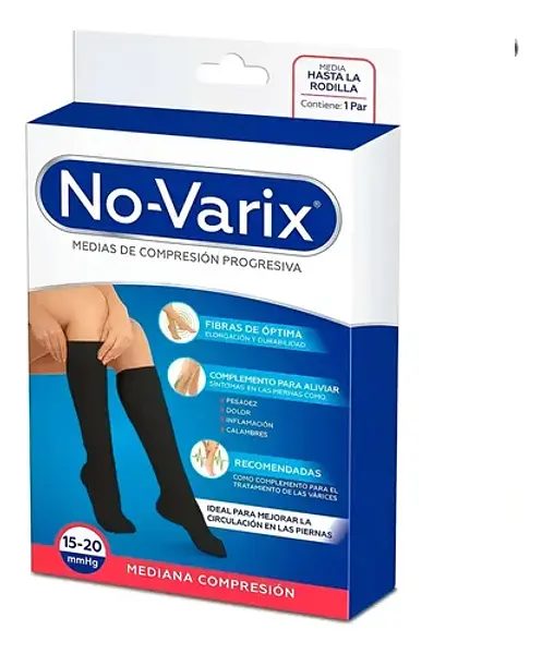 Calcetin Novarix Negro Mujer