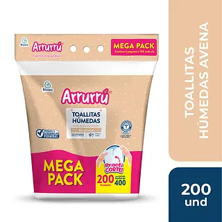 Oferta Toallitas Humedas Arrurru Extra Acolchonaditas Avena