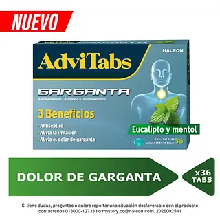 Advitabs Garganta Eucalipto Y Mentol