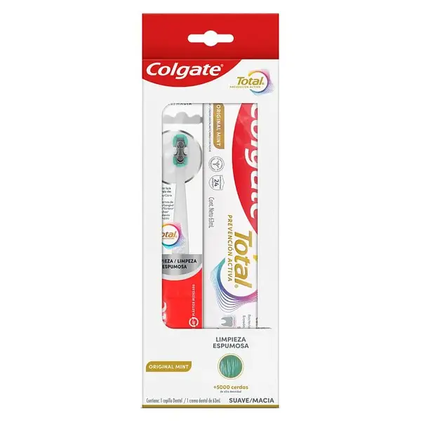 Colgate Set Cepillo Foaming + Crema Total