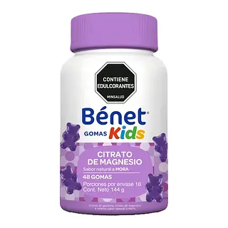 Gomas Benet Kids Citrato De Magnesio