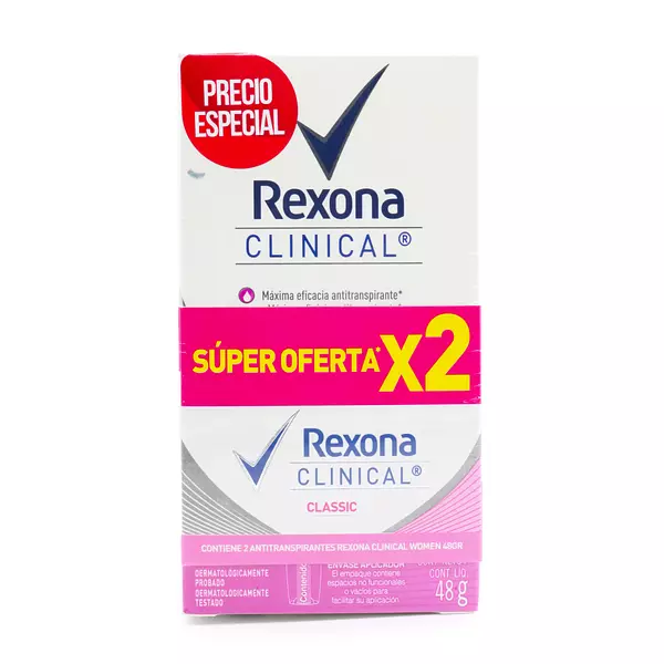 Desodorante Rexona Clinical Women X 2