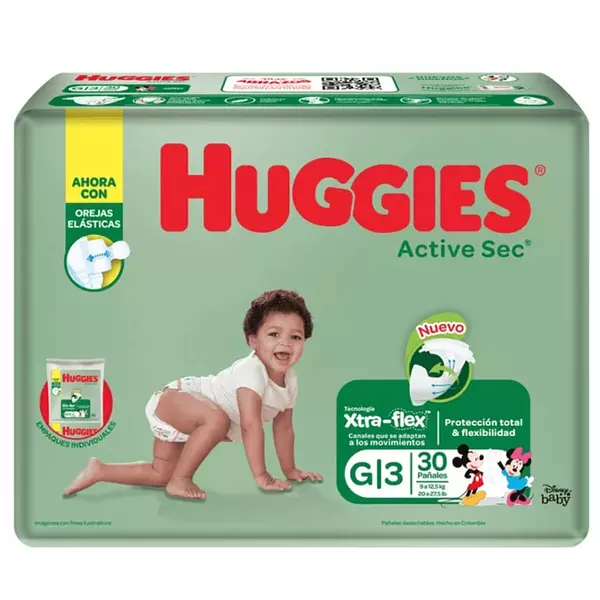 Pañales Etapa 3 Huggies Active Sec