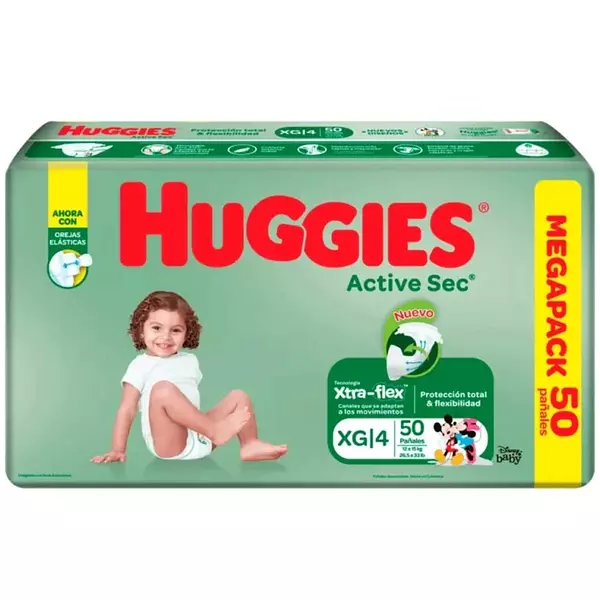 Pañales Etapa 4 Huggies Active Sec