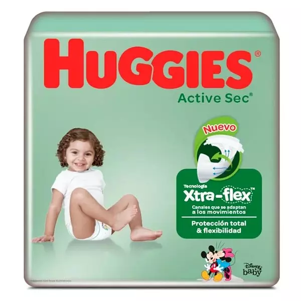 Pañales Etapa 4 Xg Huggies Active Sec
