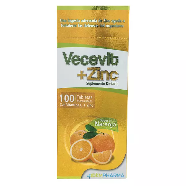 Vecevit Vitamina C+Zinc Naranja