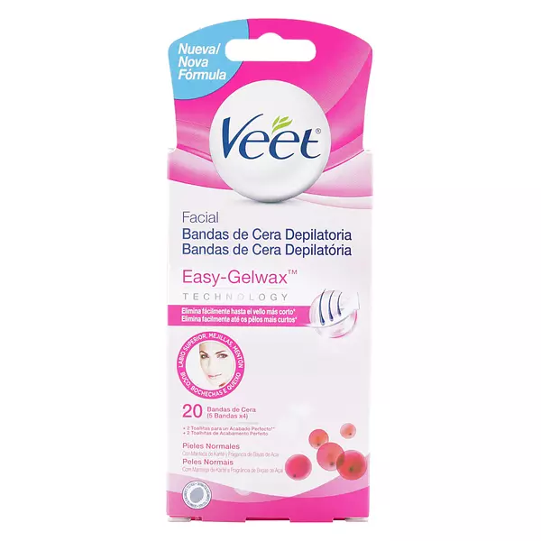 Veet Facial Bandas Cera Fria