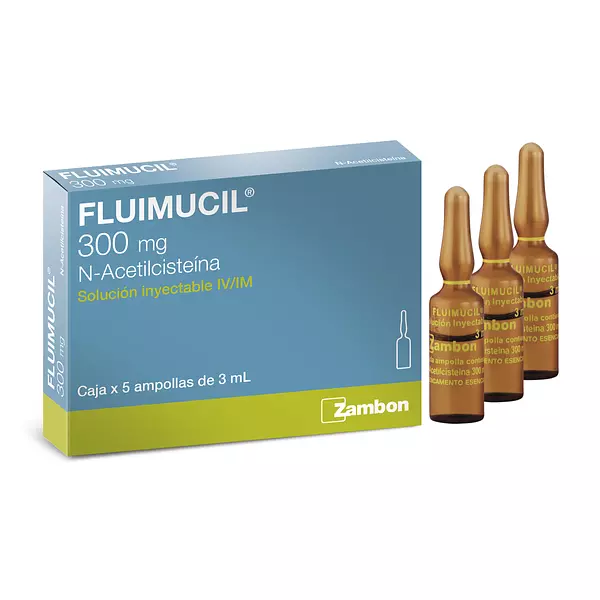 Fluimucil 300 Mg Ampollas