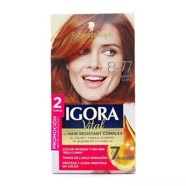 Tinte Igora Vital 8-77 Cobrizo Claro