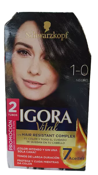 Tinte Igora Kit 1-0 Negro