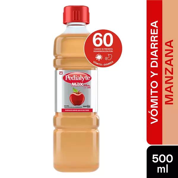 Pedialyte 60 Zinc Manzana