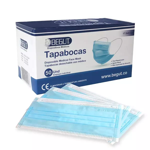 Tapabocas Begut E.I. Azul