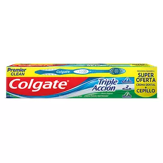 Crema Dental Colgate Triple Acción 50 Gr+Cepillo Premier Cl