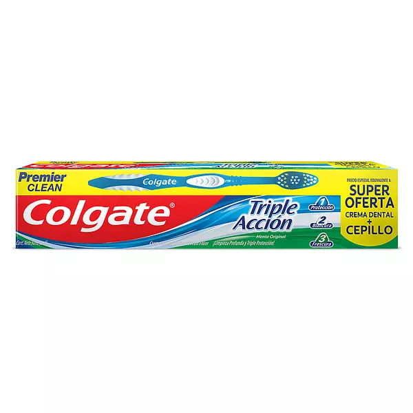 Crema Dental Colgate Triple Acción 50 Gr+Cepillo Premier Cl