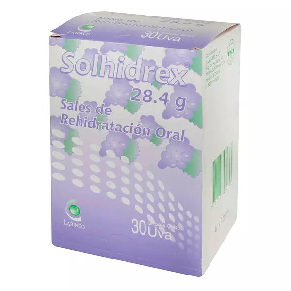 Solhidrex Sales De Rehidratación Suero Oral Sabor Uva