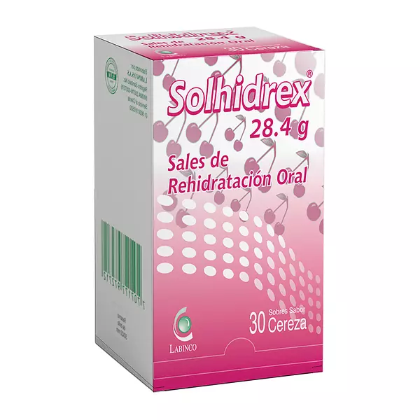 Solhidrex Sales De Rehidratación Suero Oral Sabor Cereza