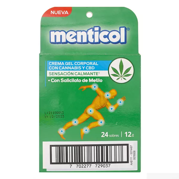 Menticol Cannabis Crema Gel Corporal