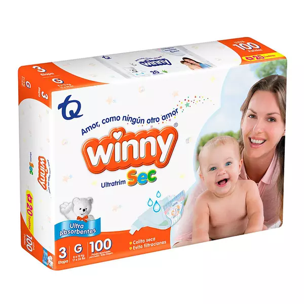 Pañales Etapa 3 Winny Ultra Sec