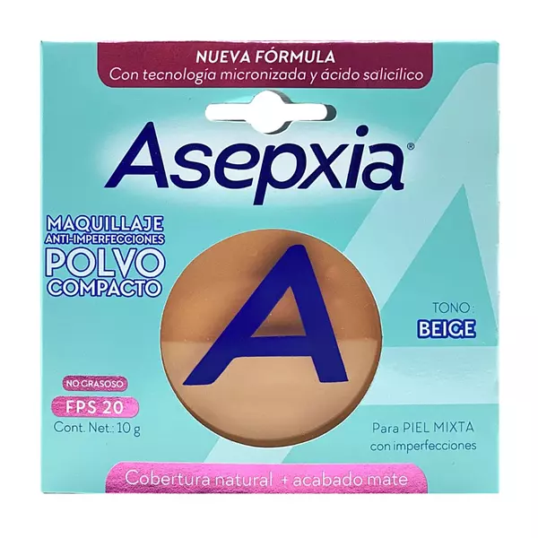 Polvo Compacto Asepxia Beige Mate