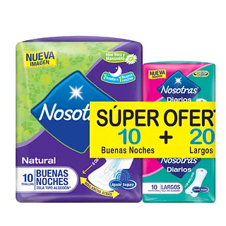 Super Oferta Toallas Nosotras Buenas Noches