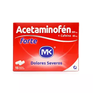 Acetaminofen Forte 500 Mg + 65 Mg