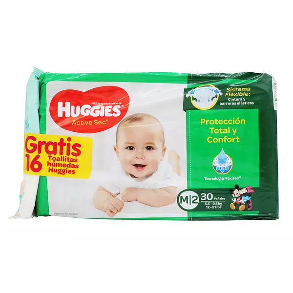 Pañales Etapa 2 Huggies Active Sec