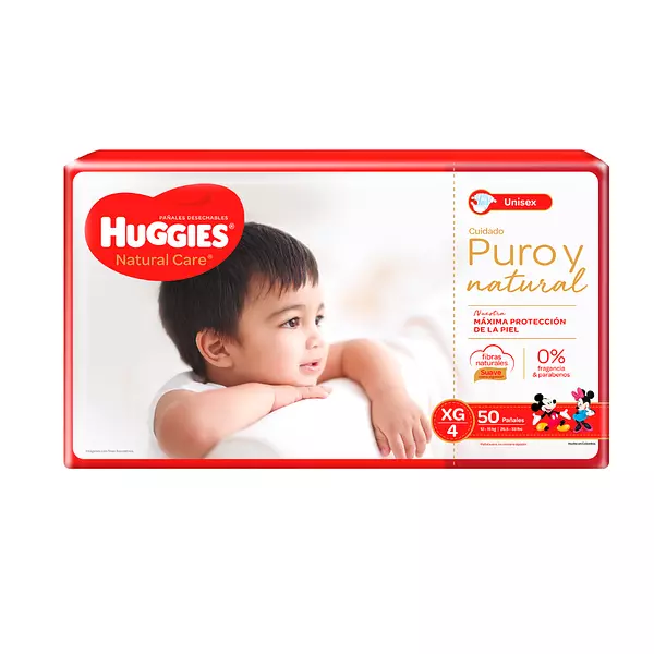 Pañales Etapa 4 Huggies Natural Care