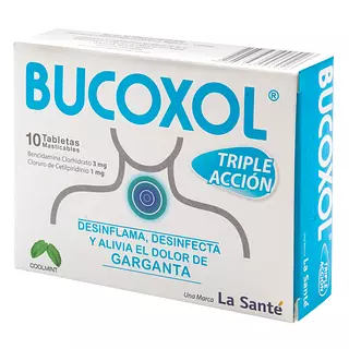 Bucoxol Triple Acción Coolmint 3 Mg/1 Mg