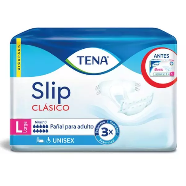 Pañales Talla L Tena Slip Clasico