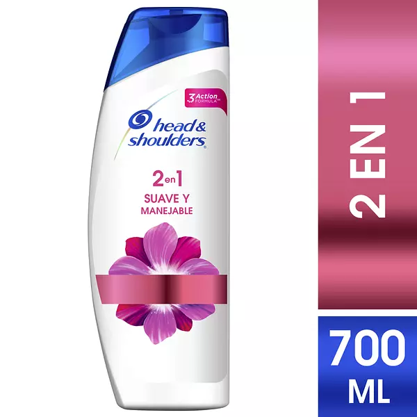 Shampoo Head And Shoulders 2 de 1 Suave y Manejable