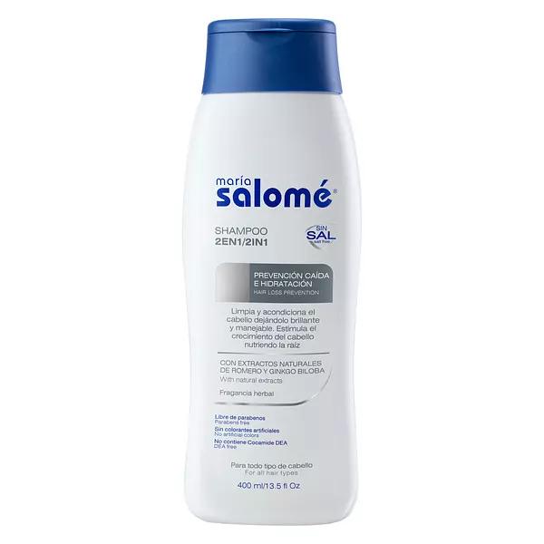 Shampoo Salome 2 de 1 Prevención Caida Sin Sal