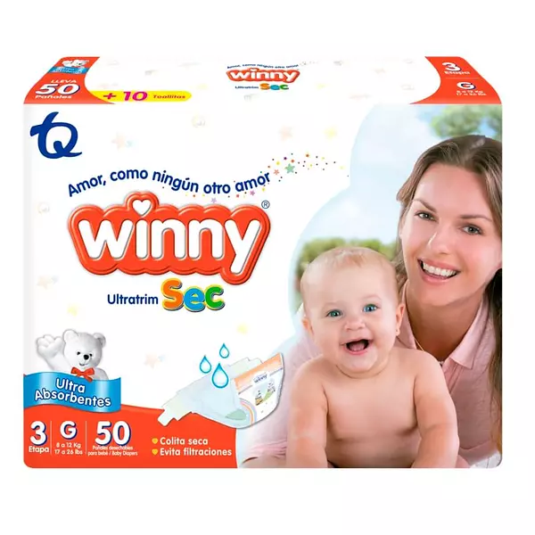 Pañales Etapa 3 Winny Ultra Sec