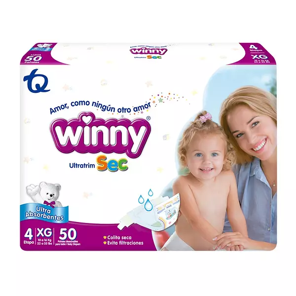 Pañales Etapa 4 Winny Ultra Sec