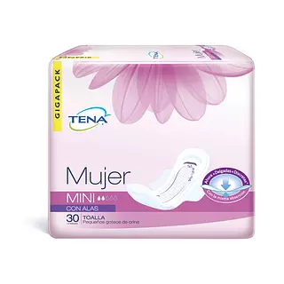 Toallas Tena Mujer Mini con Alas