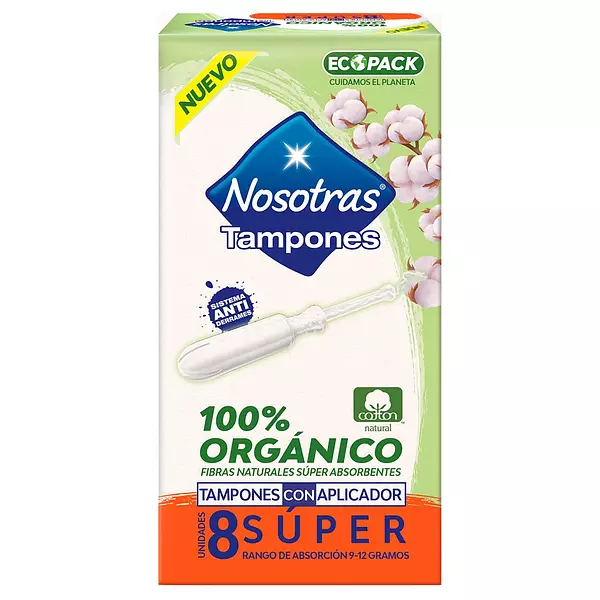 Tampones Nosotras Con Aplicador Orgánico