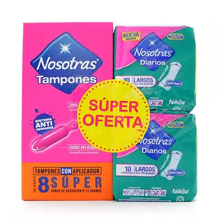 Tampones Nosotras Con Aplicador Super