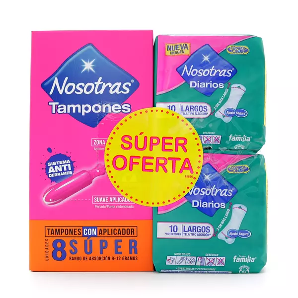 Tampones Nosotras Con Aplicador Super