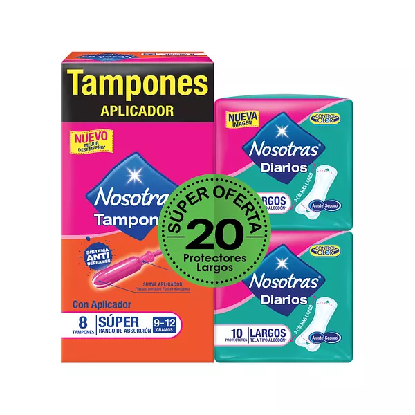 Tampones Nosotras Aplicador Regular