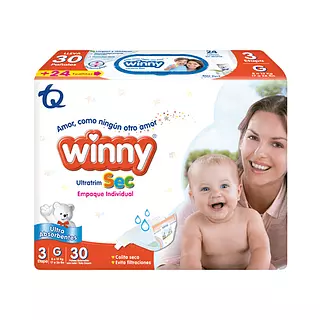 Pañales Etapa 3 Winny Ultra Sec