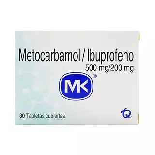 Ibuprofeno 200 Mg + Metocarbamol 500 Mg Mk