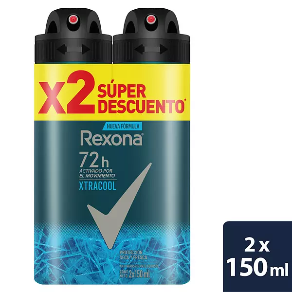 Desodorante Rexona Spray Xtra Cool X 2