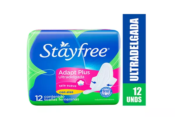 Toallas Stayfree Ultradelgada Adapt Plus