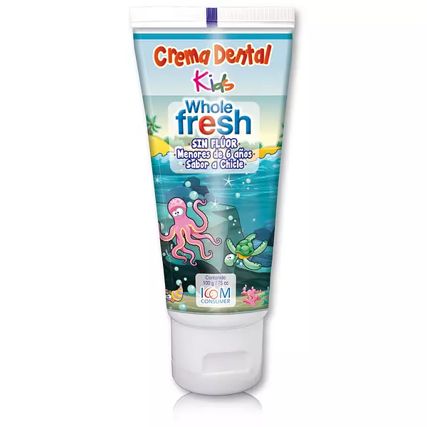 Crema Dental Kids Whole Fresh Sin Fluor