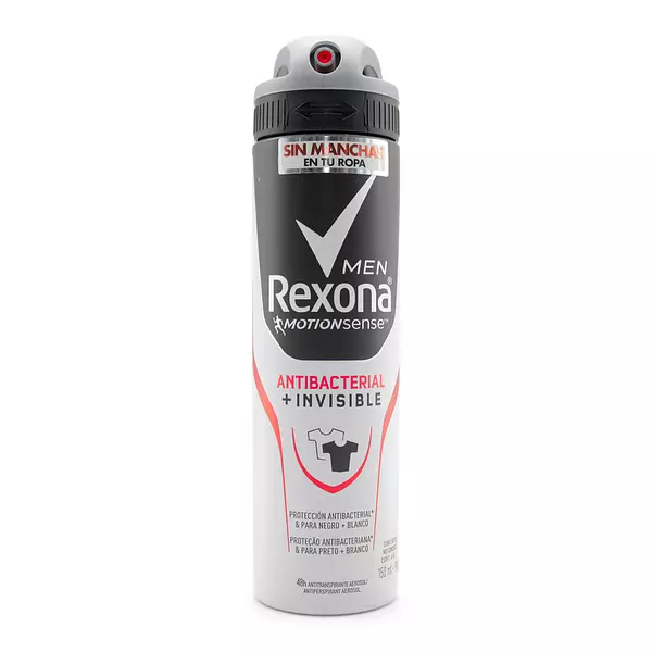 Desodorante Rexona Spray Men Antibacterial Invisible