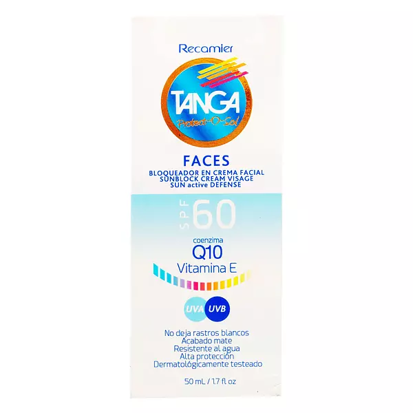 Bloqueador Solar Tanga Faces Q10 Spf 60